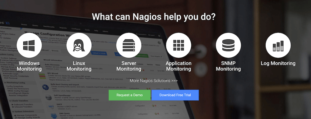 Nagios Infrastructure Monitoring tools.