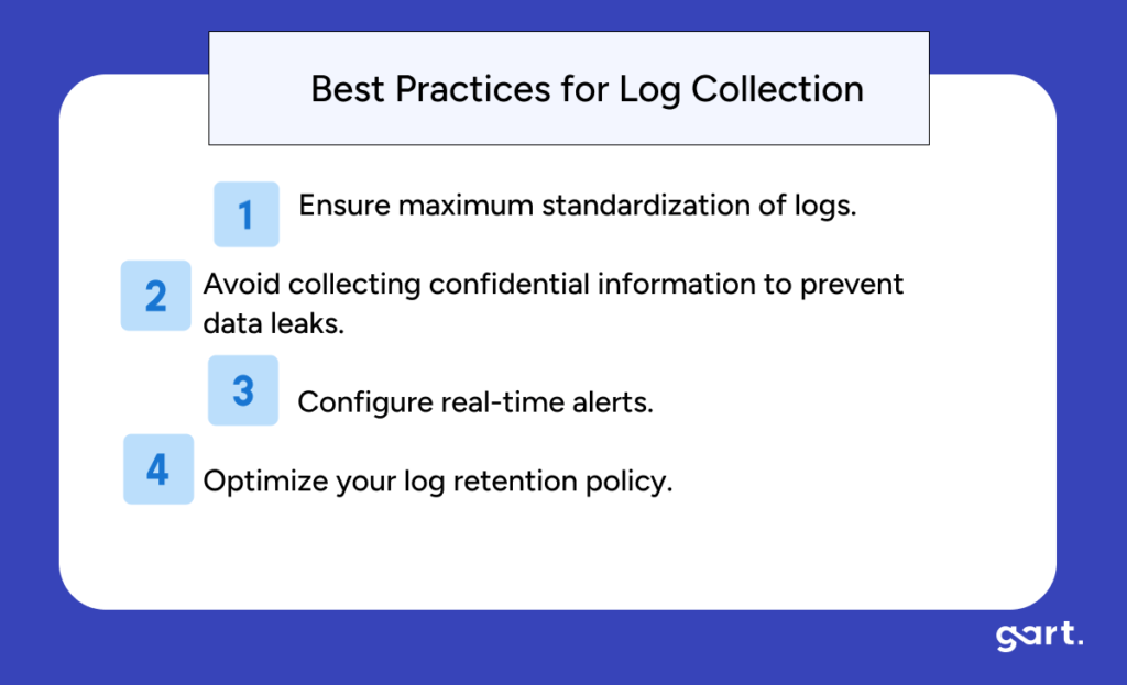 best practices for log collection in devops monitorinf