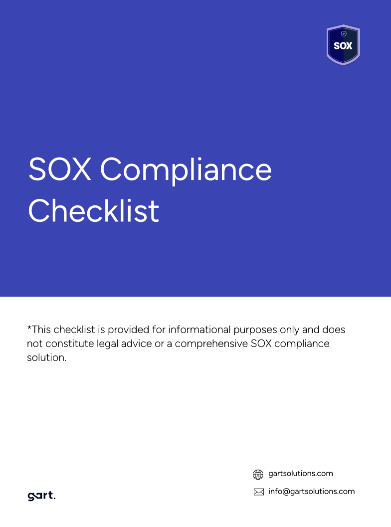 SOX Compliance Checklist