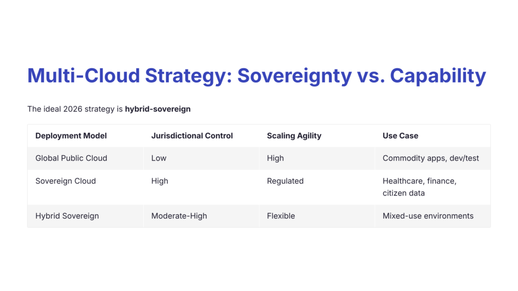 Sovereignty vs. Capability: Multi-Cloud Strategy in 2026