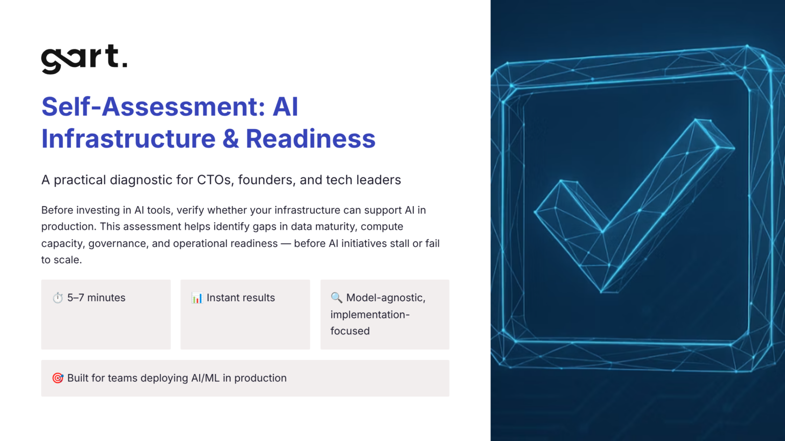 AI Infrastructure & Readiness Self-Assessment | Gart
