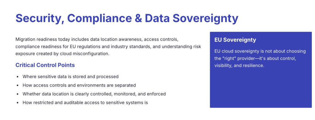 Security, Compliance & Data Sovereignty