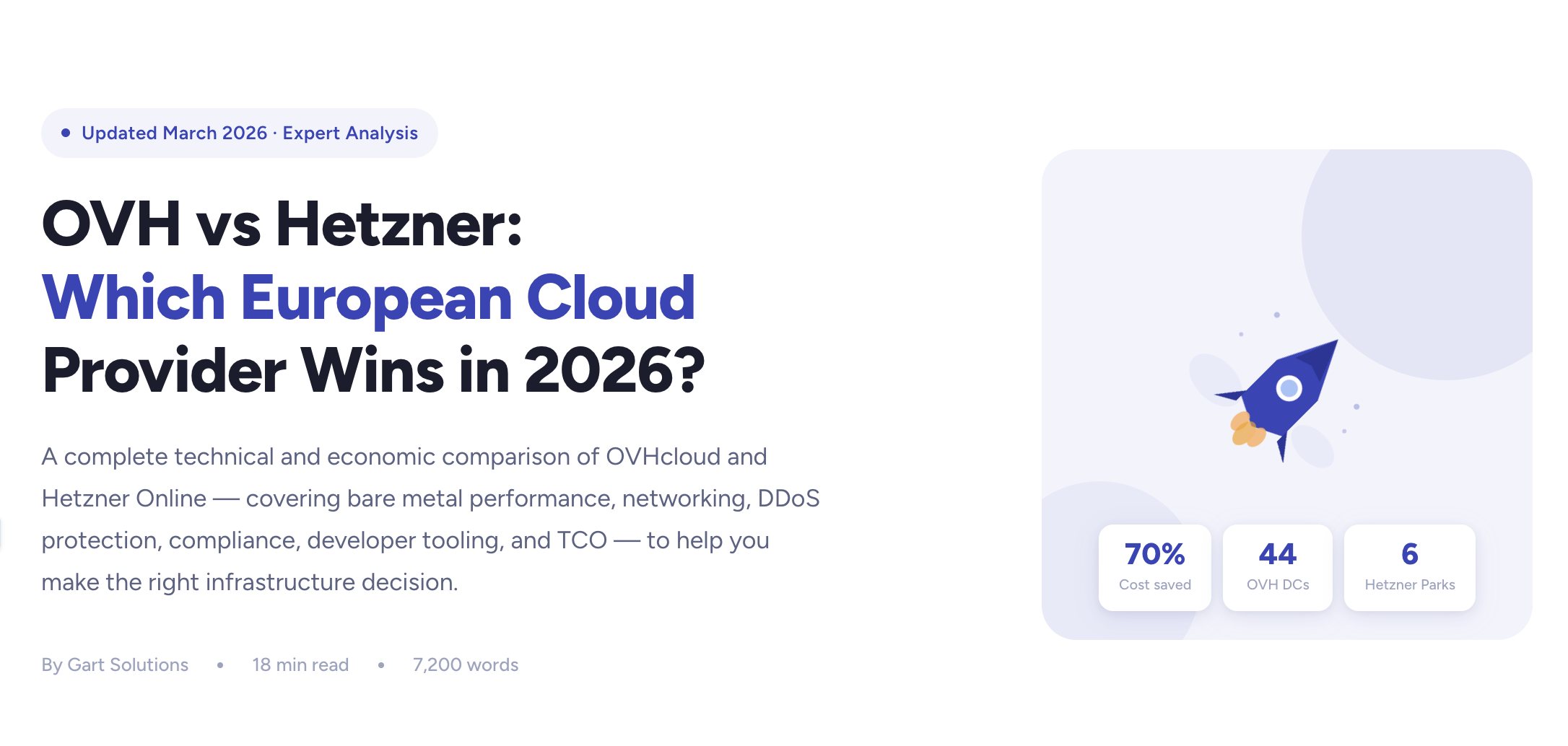 Strategic Infrastructure Evaluation: A Comparative Analysis of OVHcloud and Hetzner Online in the 2026 Sovereign Cloud Ecosystem