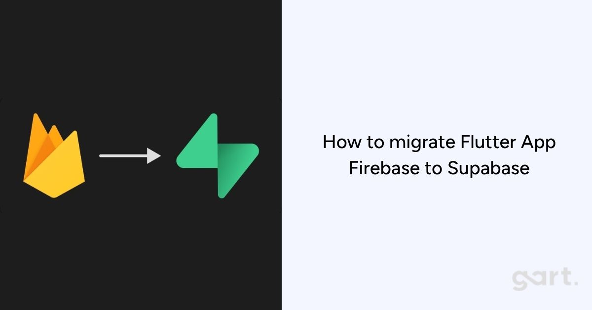 How to migrate Flutter App Firebase to Supabase