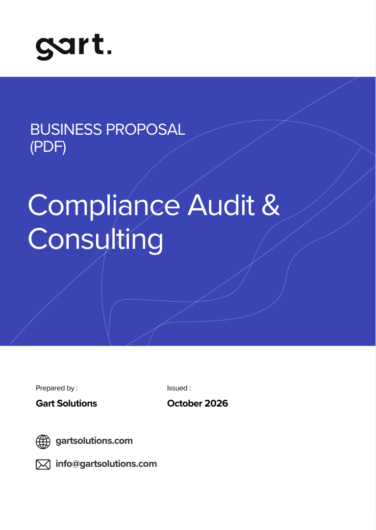 compliance audit & consulting business proposal